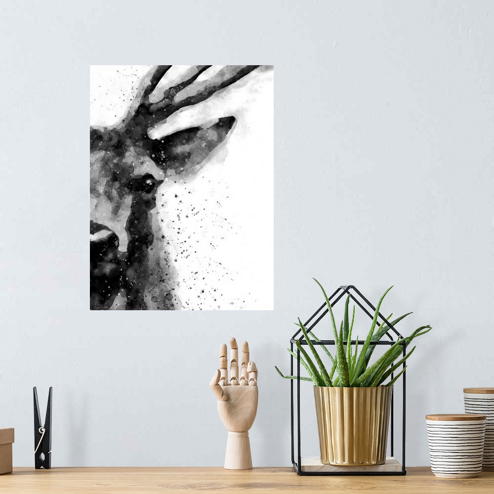A bohemian room featuring Deer At Attention