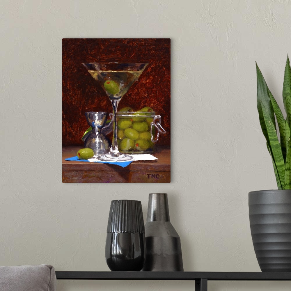 A modern room featuring Dirty Martini