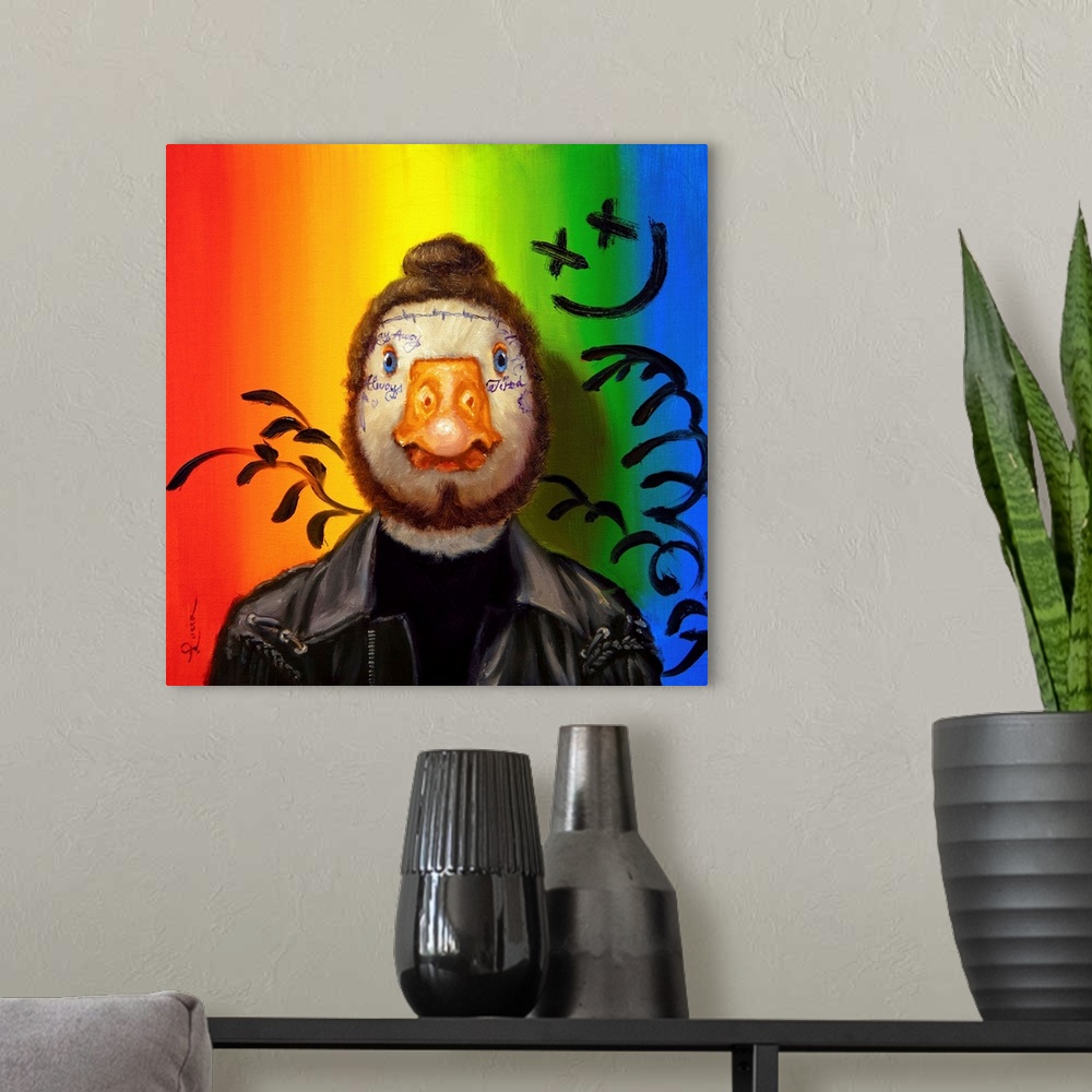 A modern room featuring Duck Malone