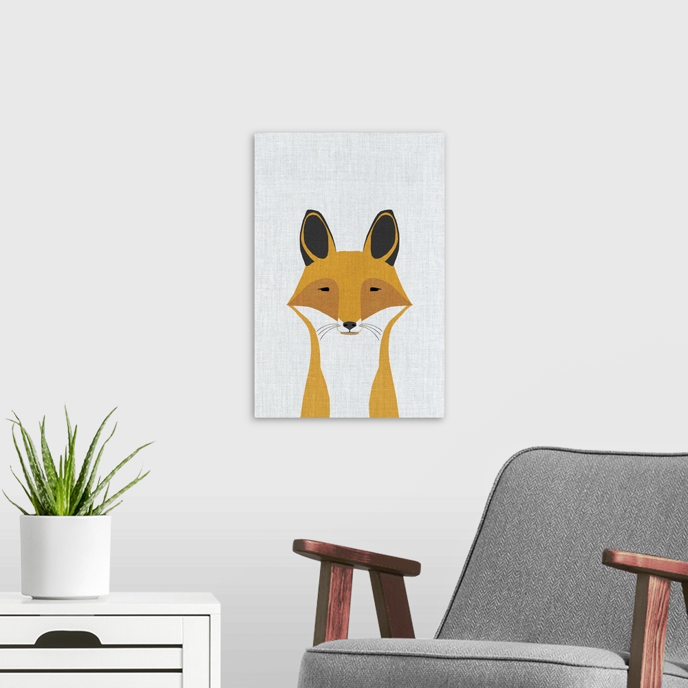 A modern room featuring Foxy