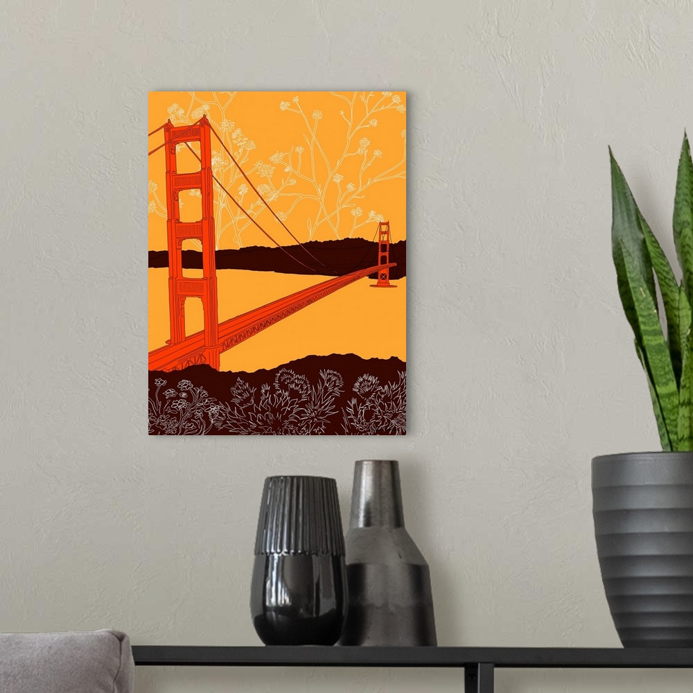 A modern room featuring Golden Gate Bridge - Headlands
