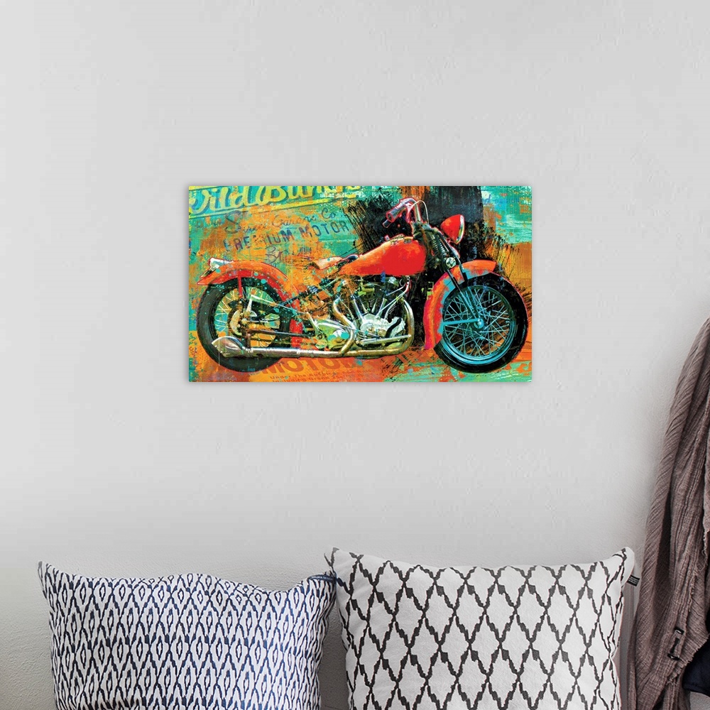 A bohemian room featuring Hardtail Tangerine