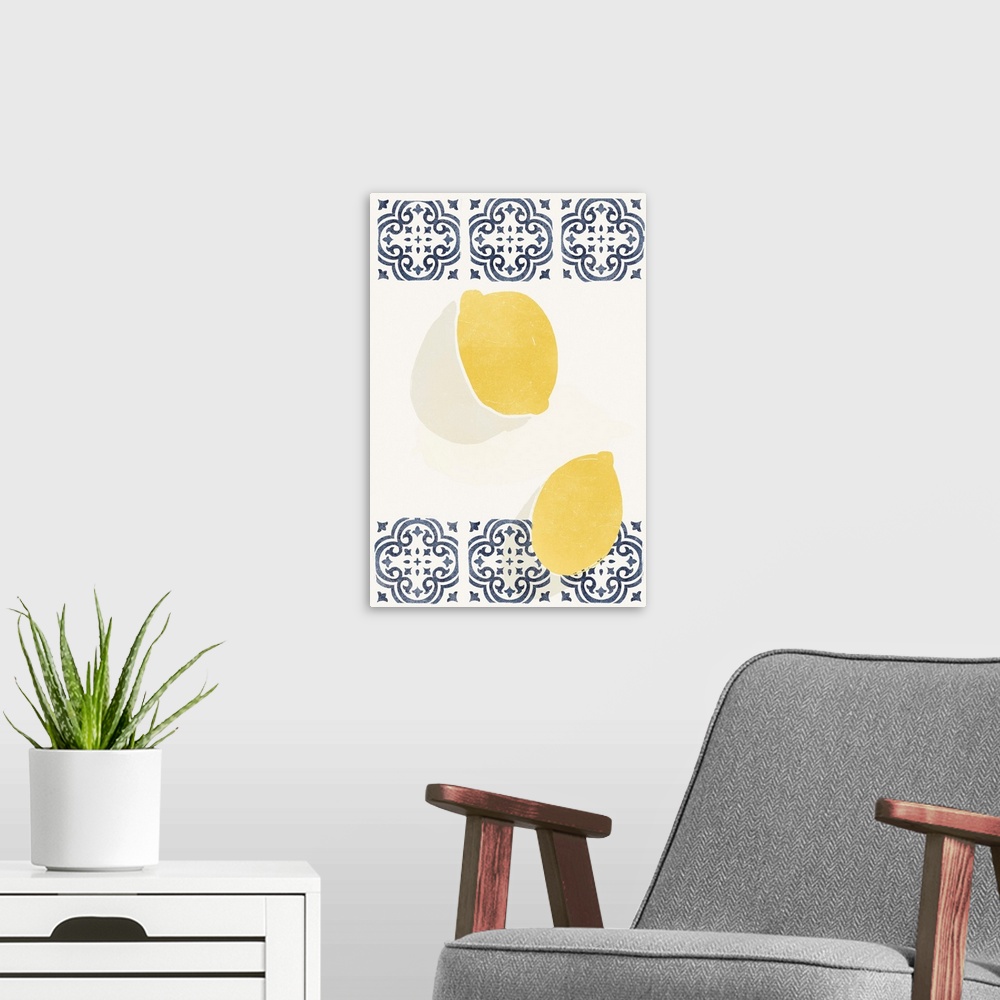 A modern room featuring Lemons And Azulejos