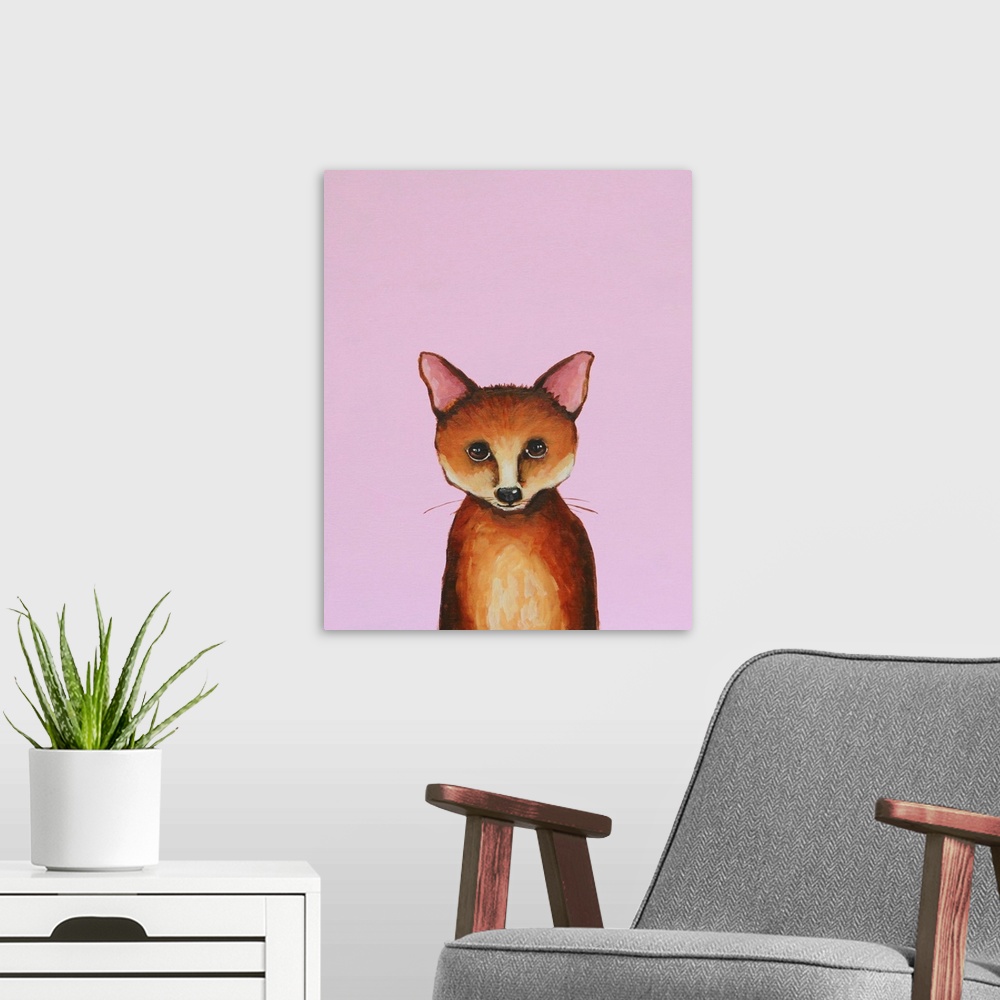 A modern room featuring Little Fox