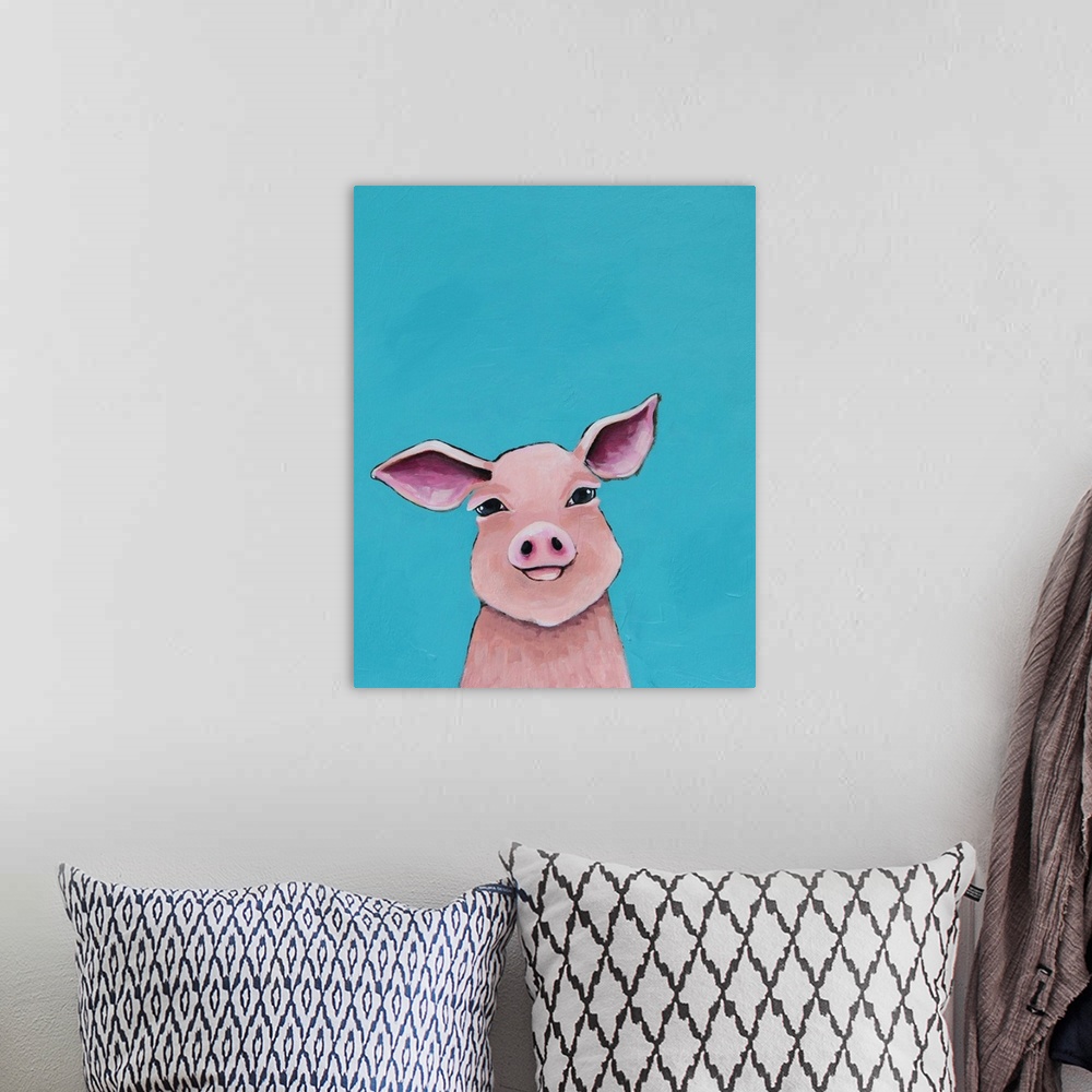 A bohemian room featuring Little Pig