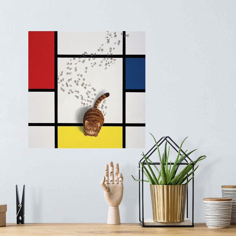 A bohemian room featuring Mondrian Cat