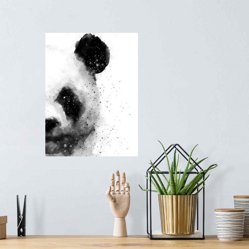 A bohemian room featuring Panda At Attention