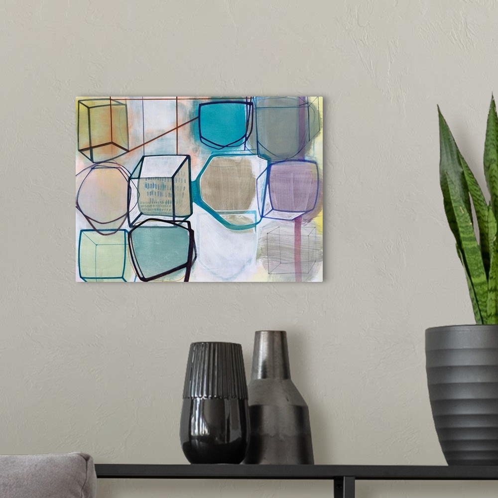 A modern room featuring Paper Abstract 3