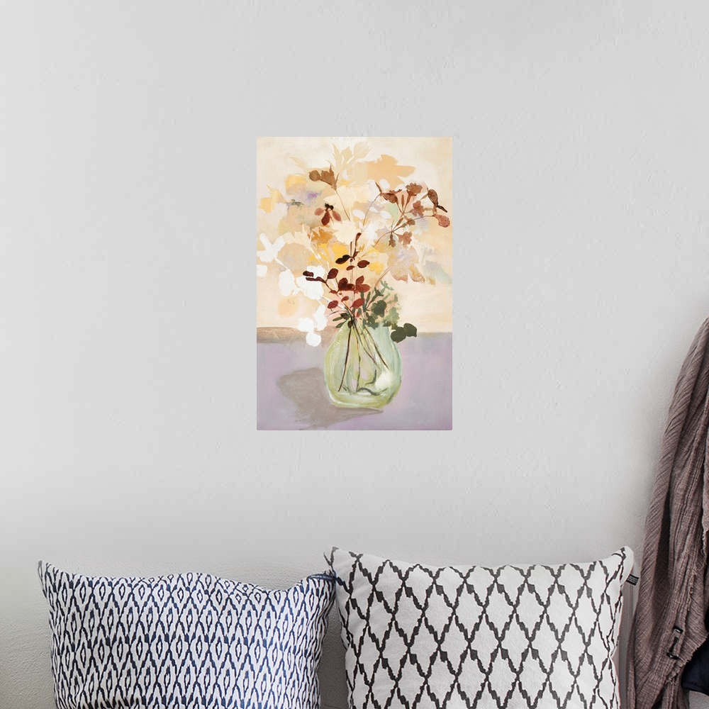 A bohemian room featuring Pastel Flower 2