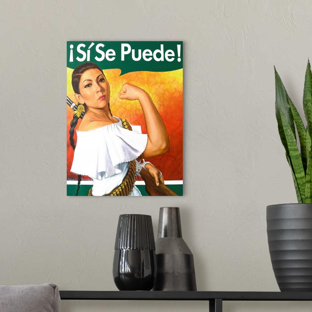 A modern room featuring Rosita (Si Se Puede!)