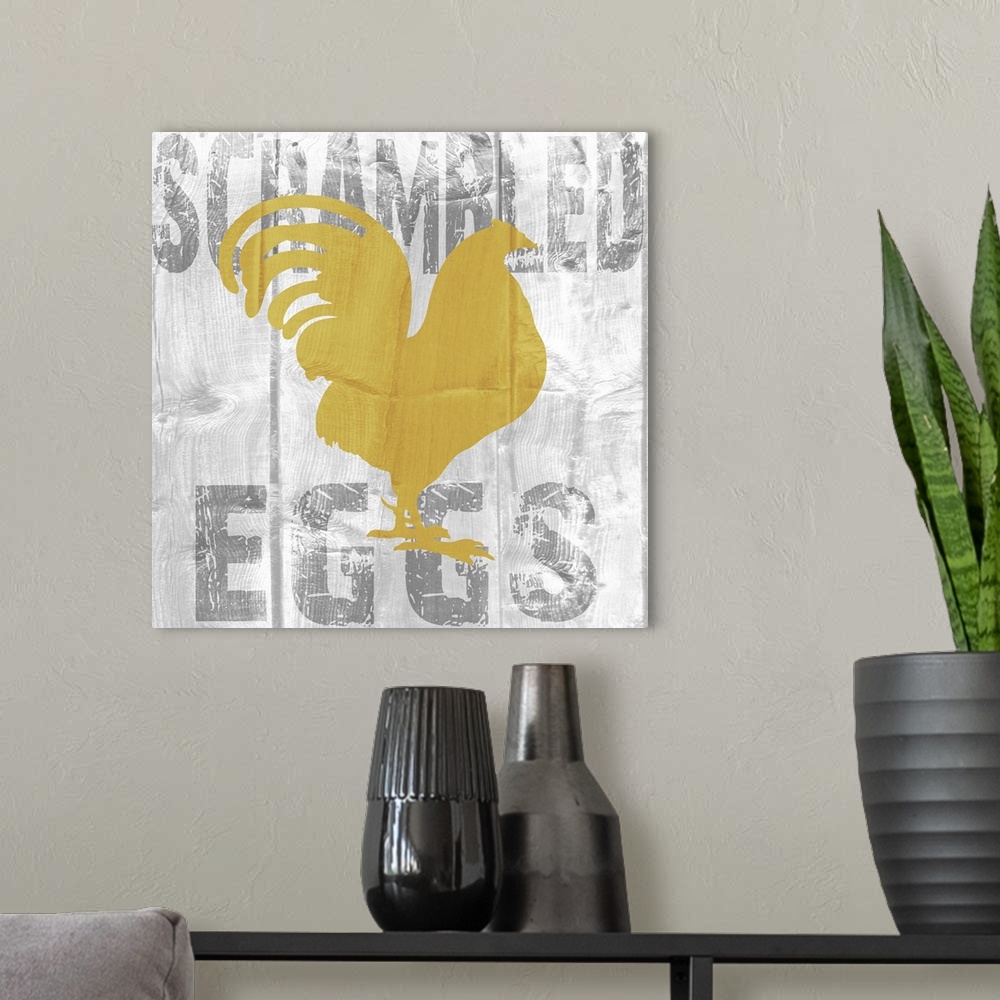 A modern room featuring Scrambled Eggs