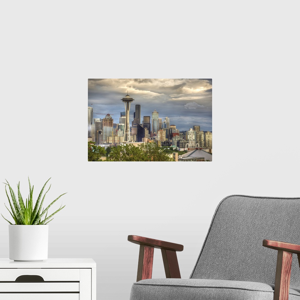A modern room featuring Seattle