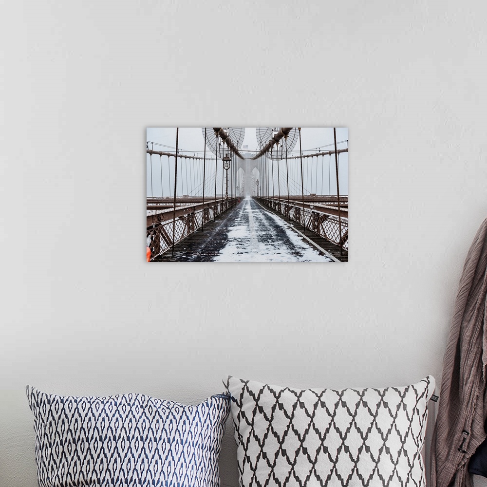 A bohemian room featuring The Brooklyn Bridge