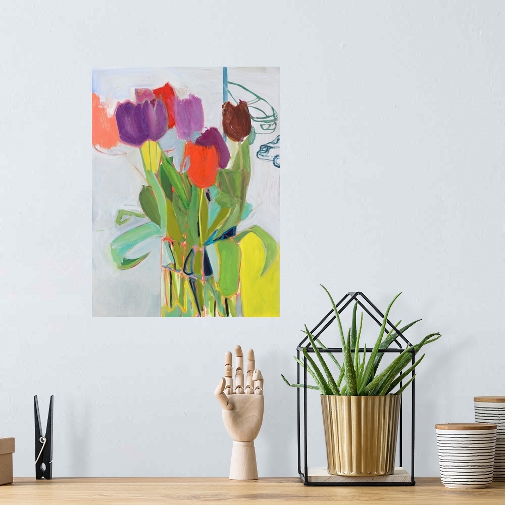 A bohemian room featuring Tulips And Two Cars