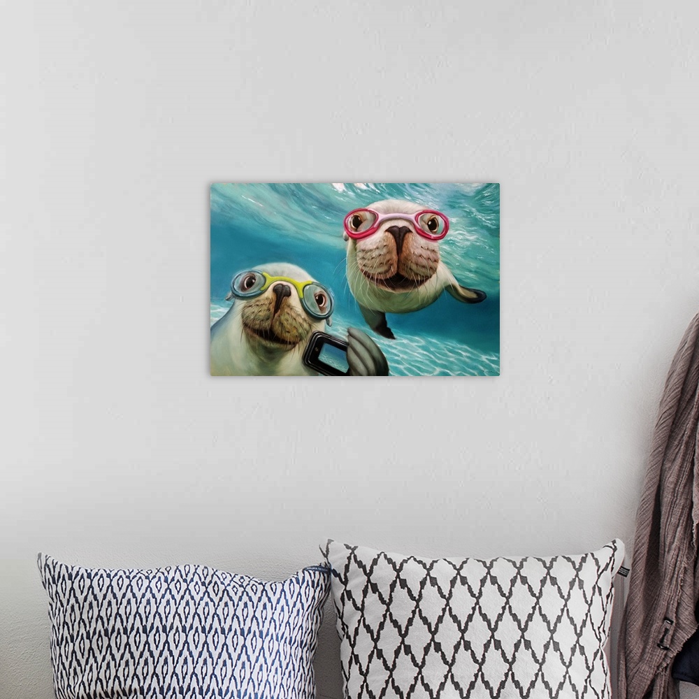 A bohemian room featuring Underwater Selfie