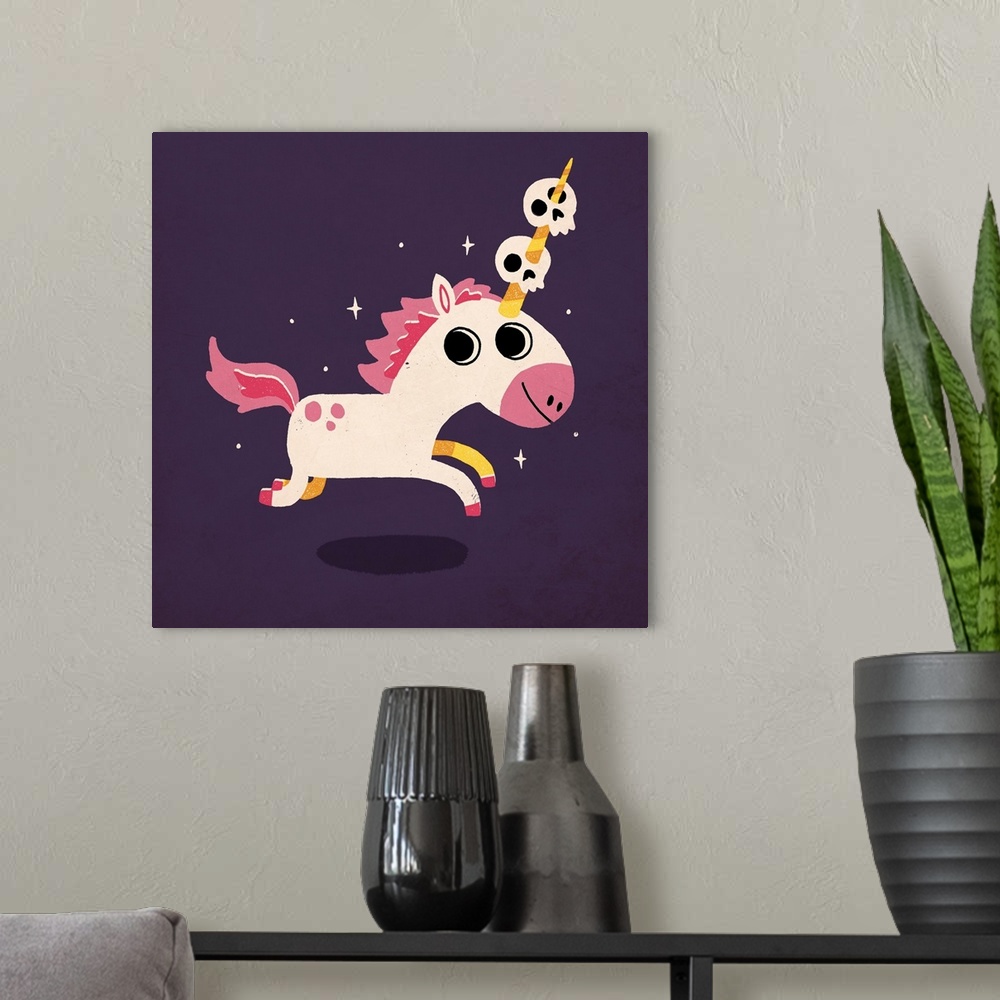 A modern room featuring Unicorn Of Death