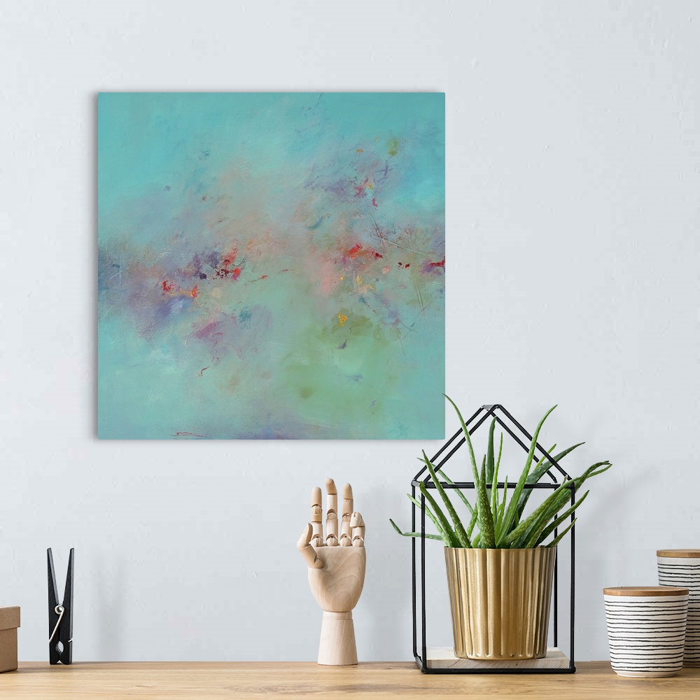 A bohemian room featuring Untitled Abstract III