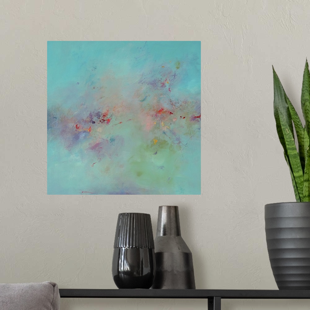 A modern room featuring Untitled Abstract III