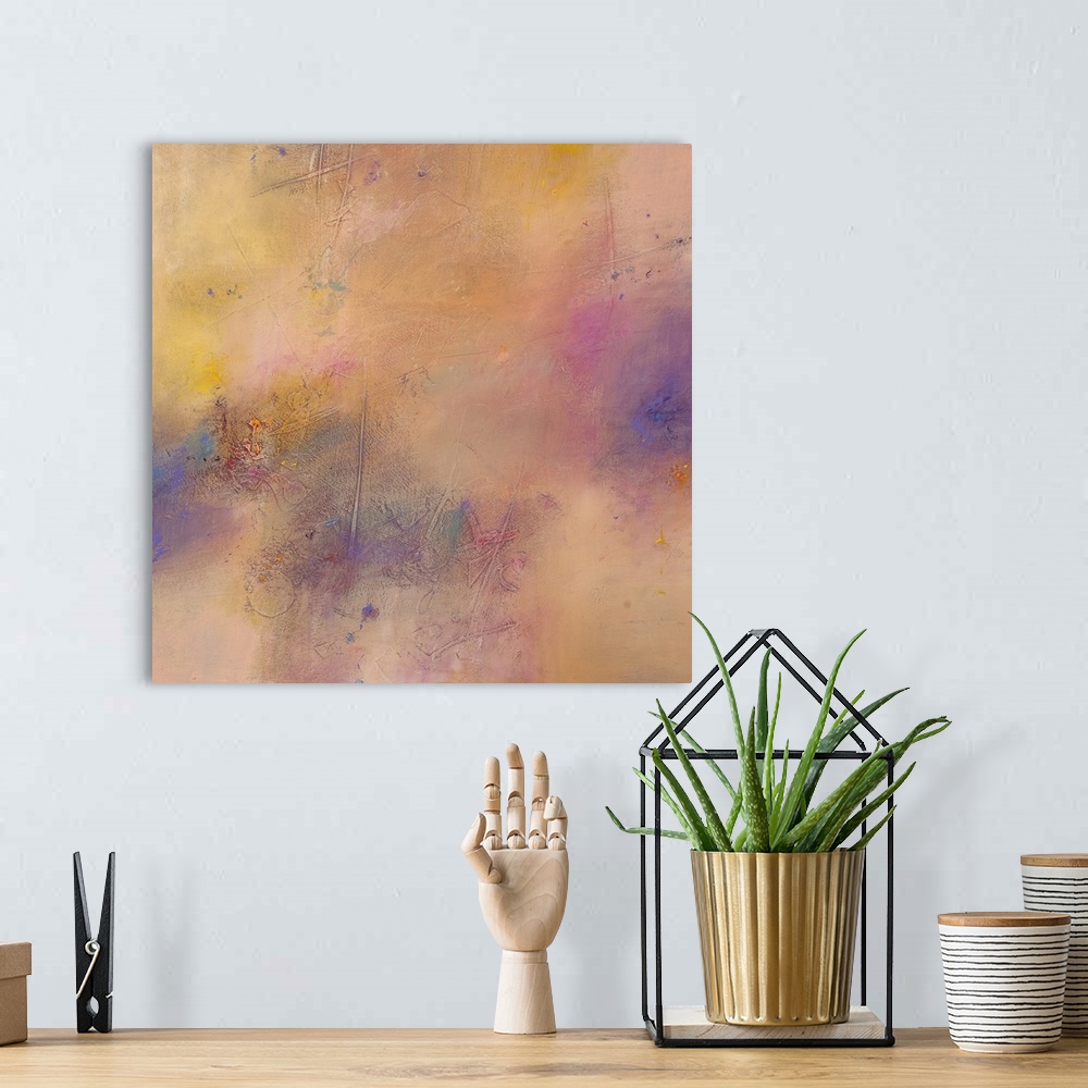 A bohemian room featuring Untitled Abstract VII