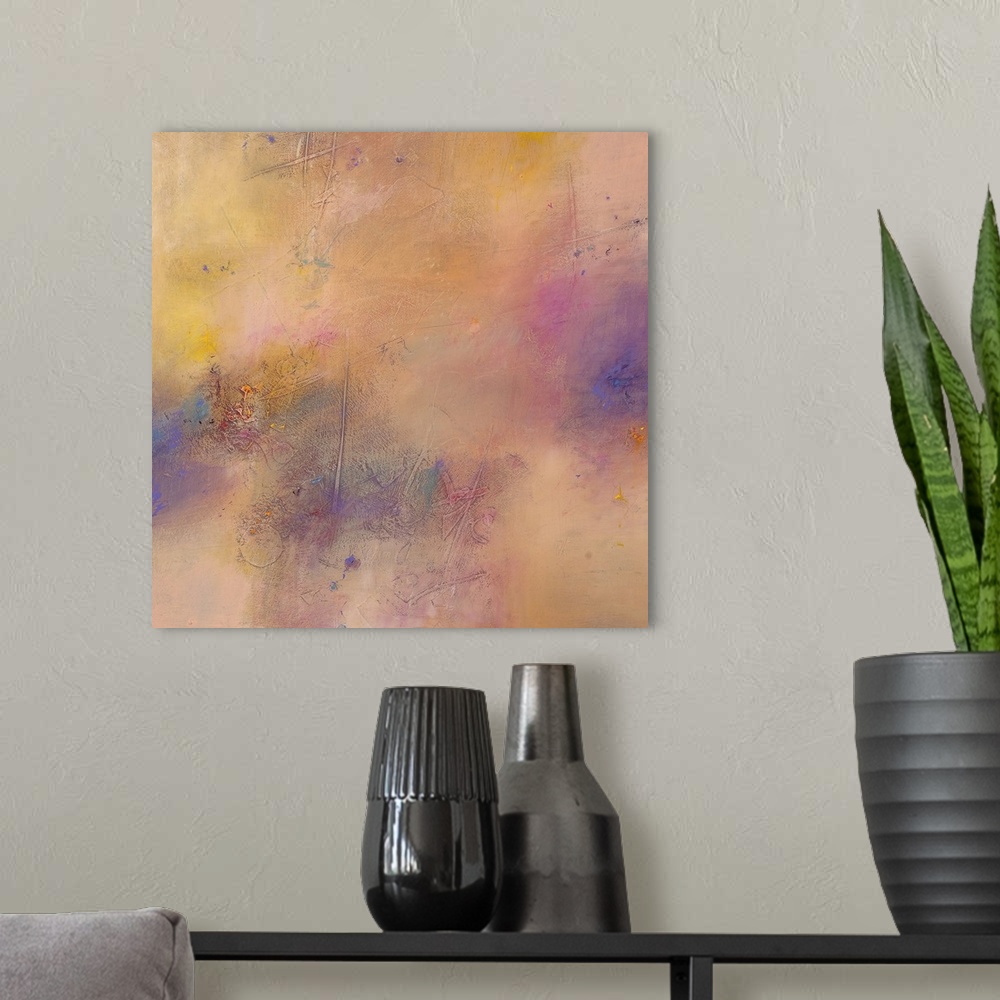 A modern room featuring Untitled Abstract VII