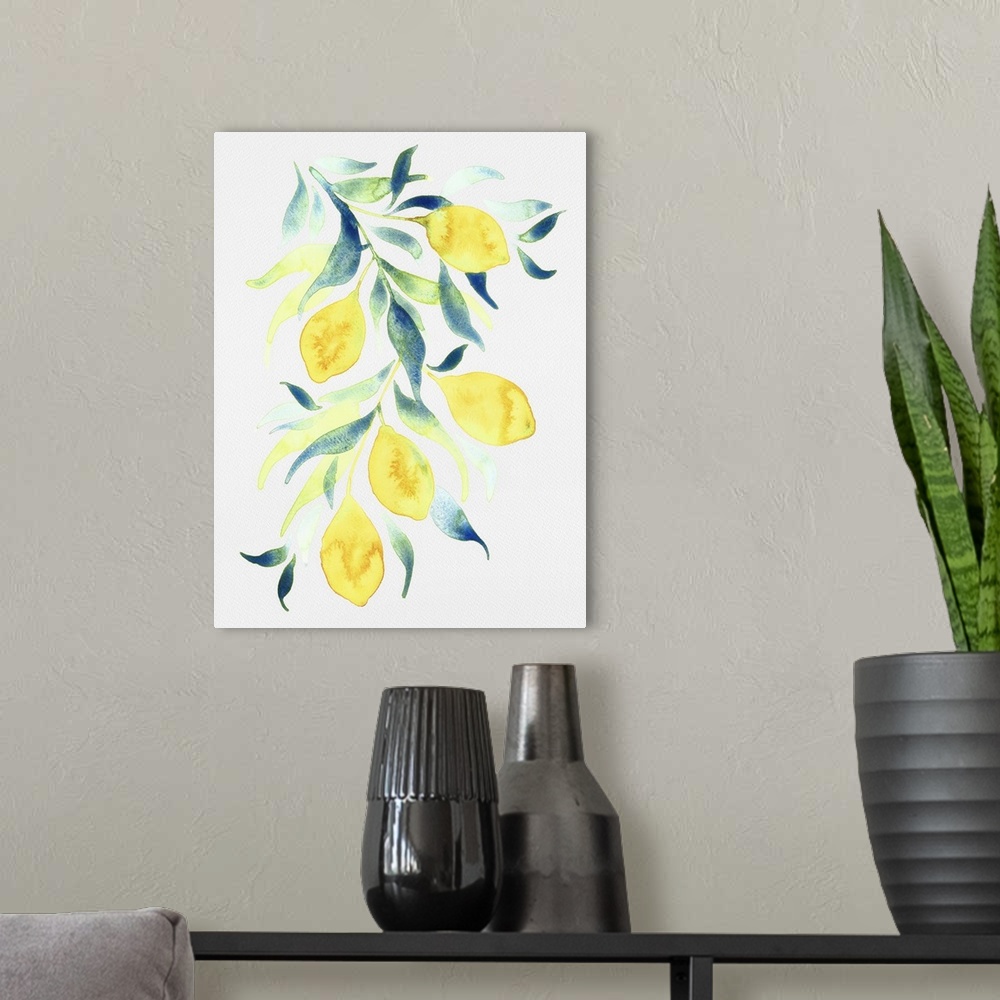 A modern room featuring Watercolor Lemons