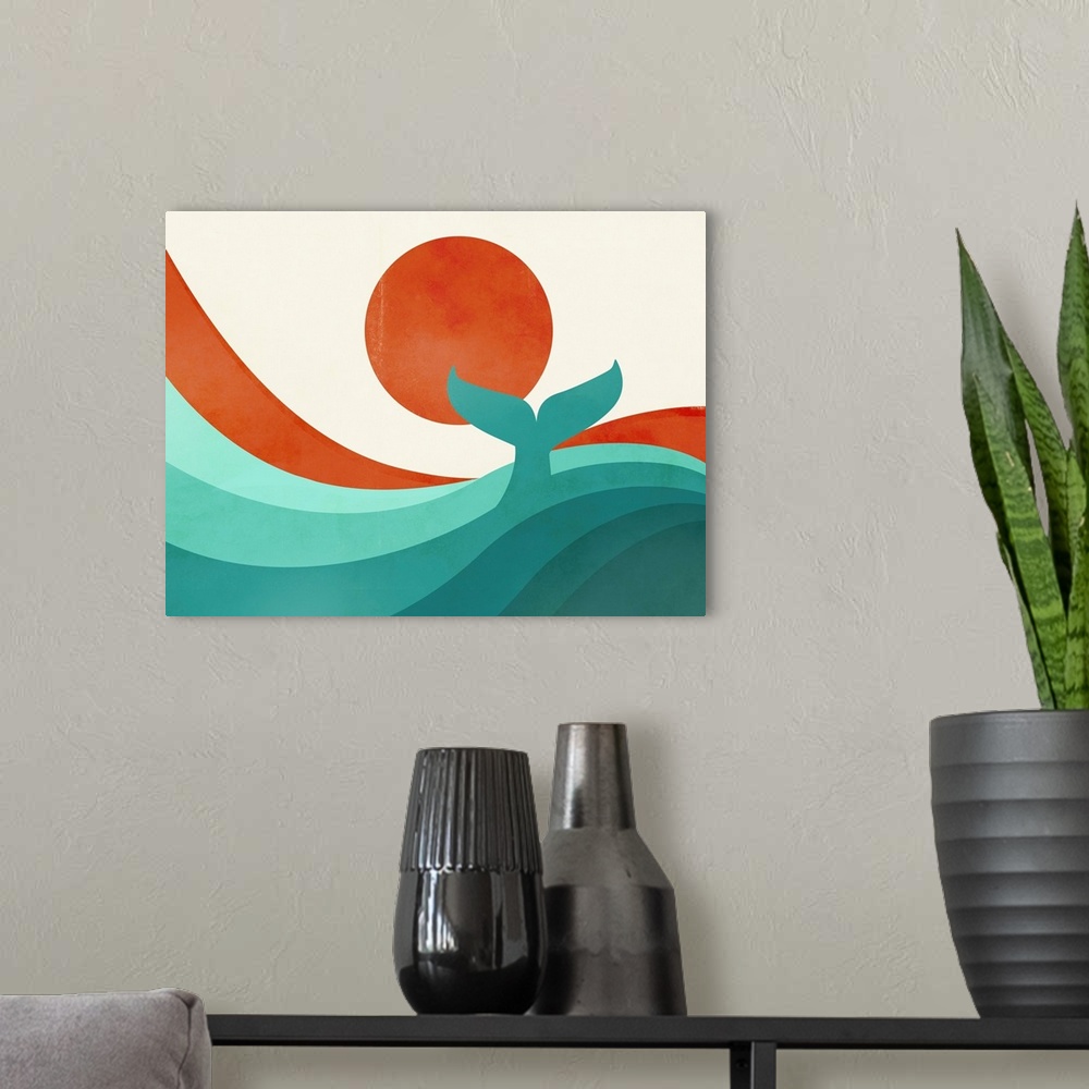 A modern room featuring Wave (Day)