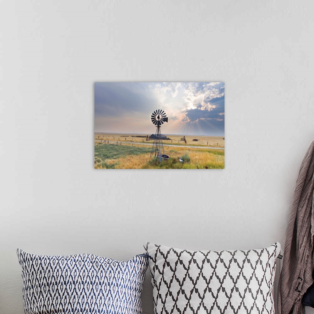 A bohemian room featuring Windmill Sunset