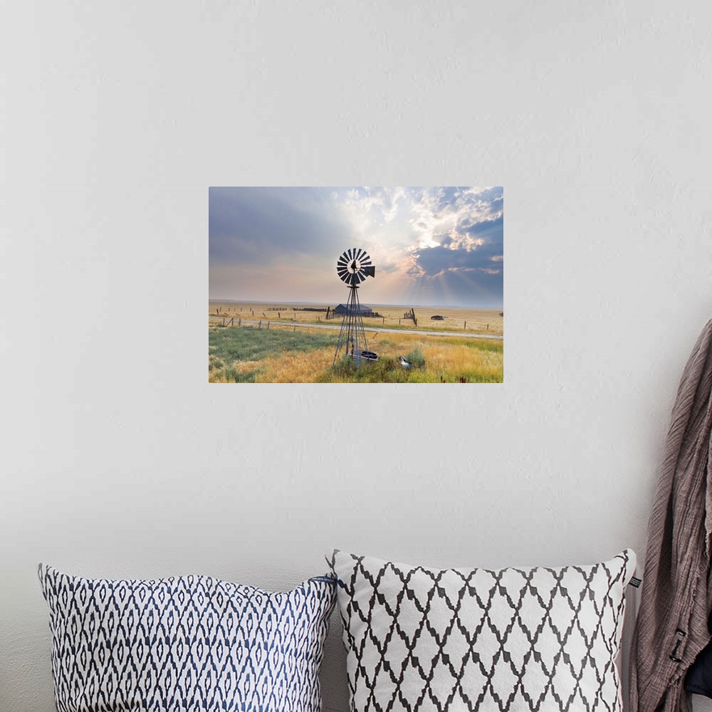A bohemian room featuring Windmill Sunset