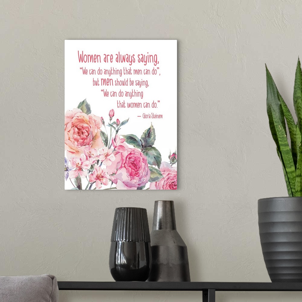 A modern room featuring Digital art image of an inspirational quote by Nobleworks, Inc.