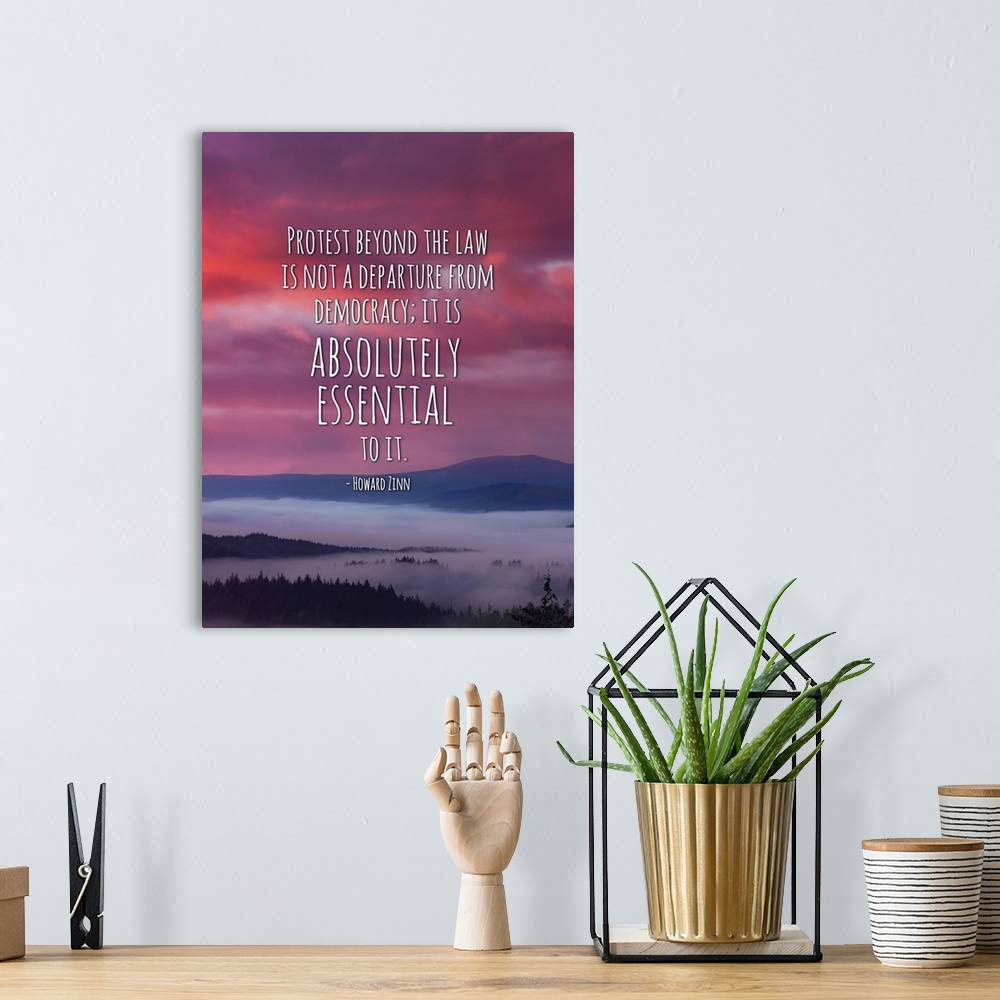 A bohemian room featuring Digital art image of an inspirational quote by Nobleworks, Inc.