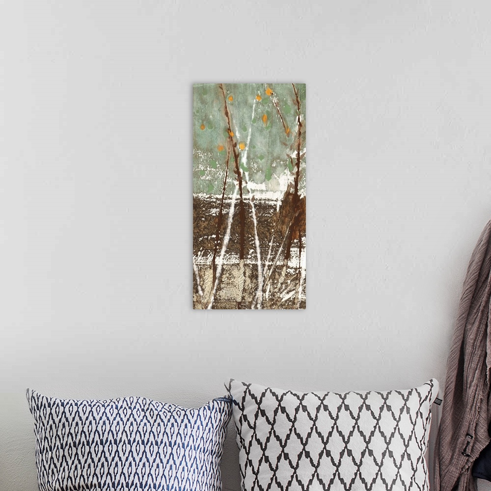 A bohemian room featuring An impressionistic view of new growth and coming seasons