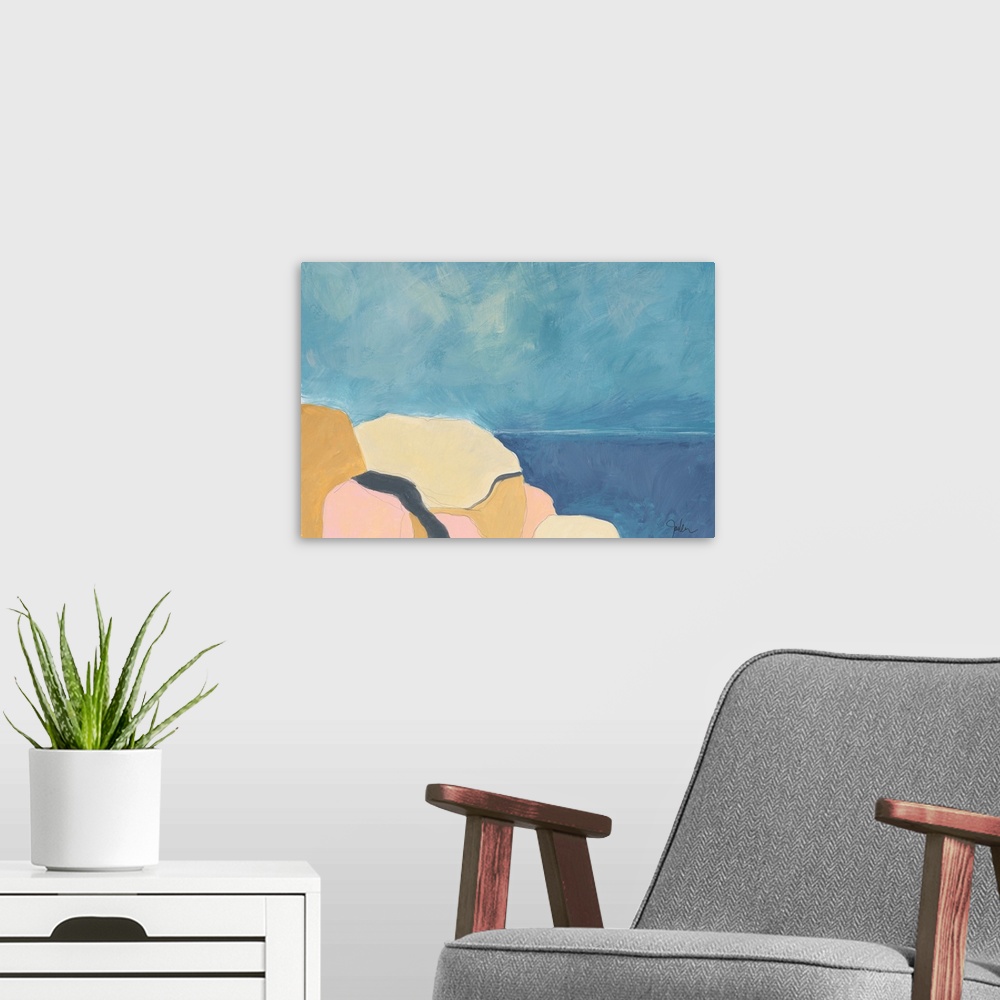 A modern room featuring By The Sea No. 3