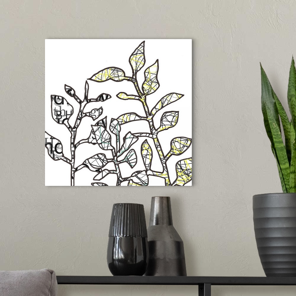 A modern room featuring This framed art print, graphic set and print on demand canvas art was created from original illus...