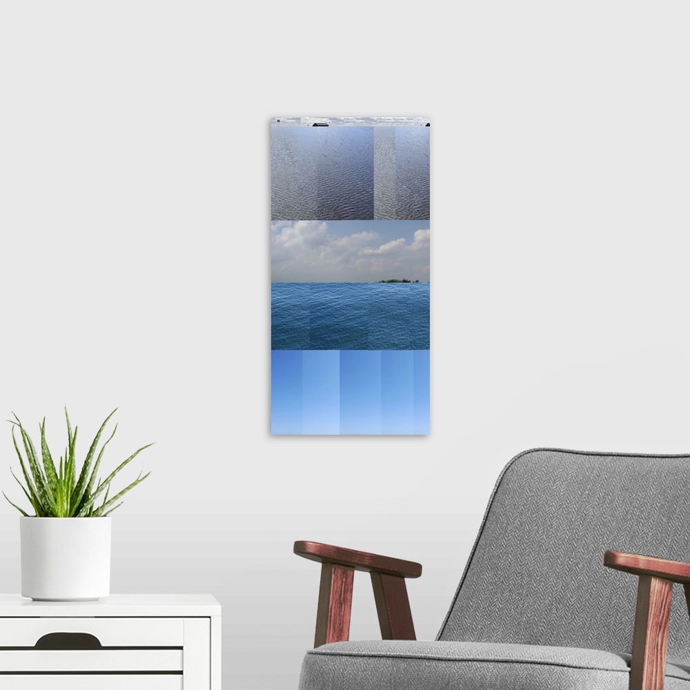 A modern room featuring Nature inspired me with so many ways to show water. And digitally I was able to pull it all toget...