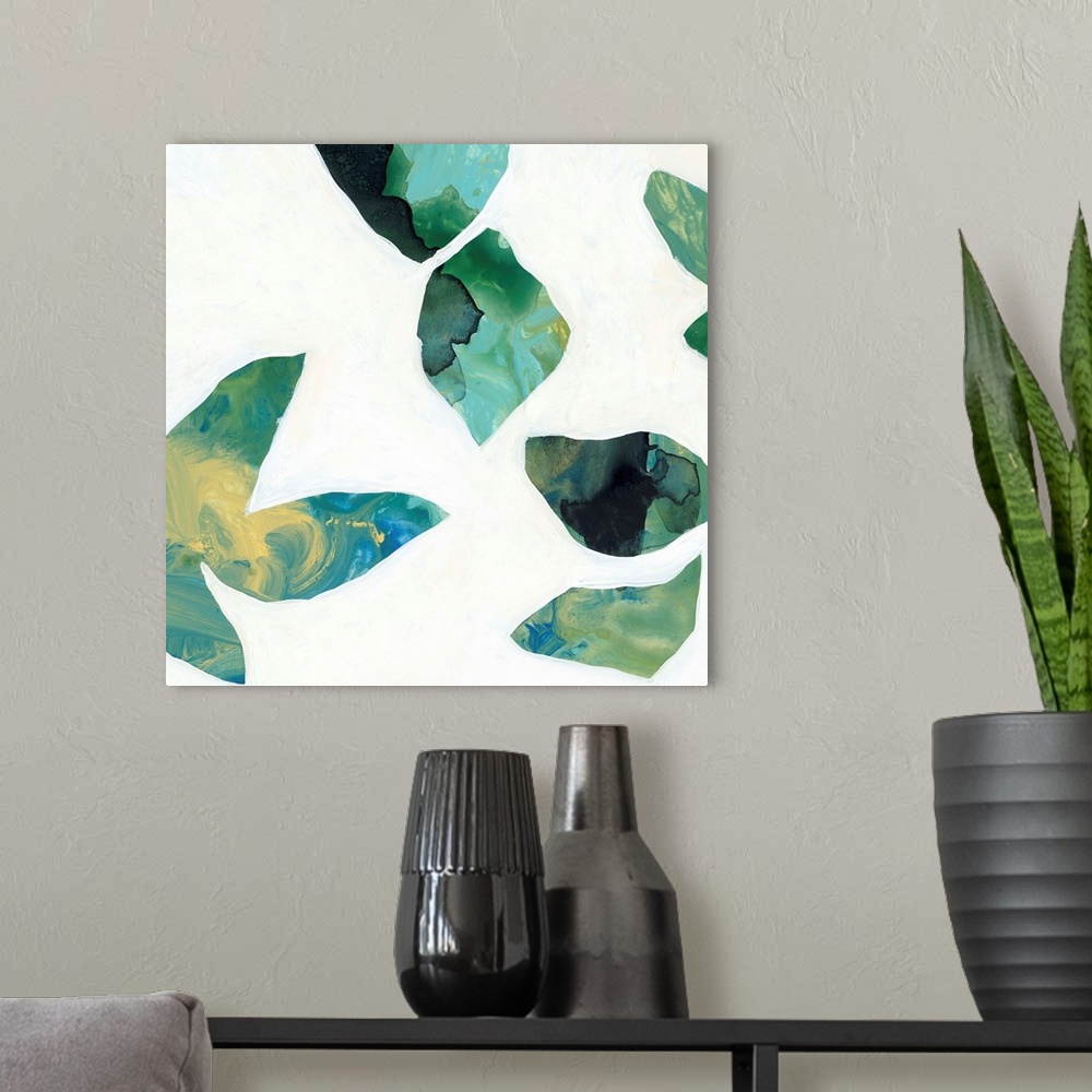 A modern room featuring Leaves Float Two
