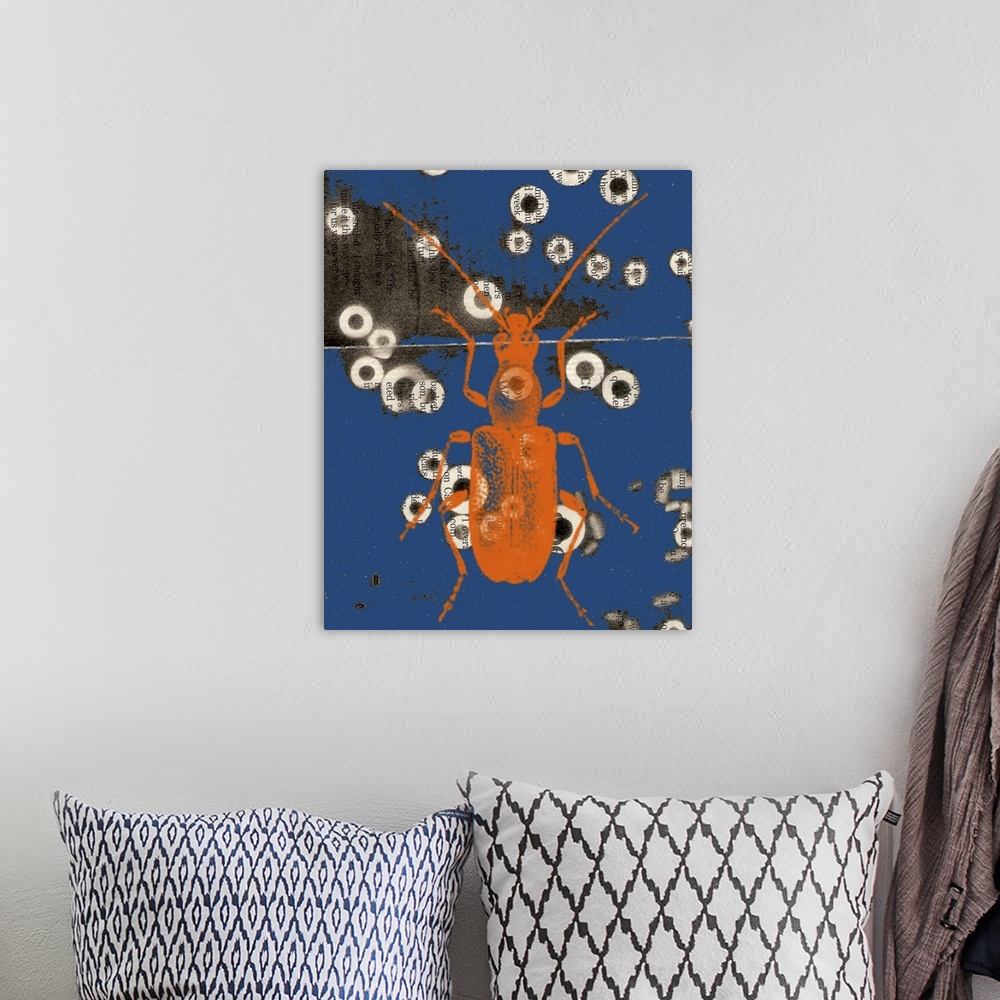 A bohemian room featuring This art print and print on demand canvas was created completely by accident when I ended up with...