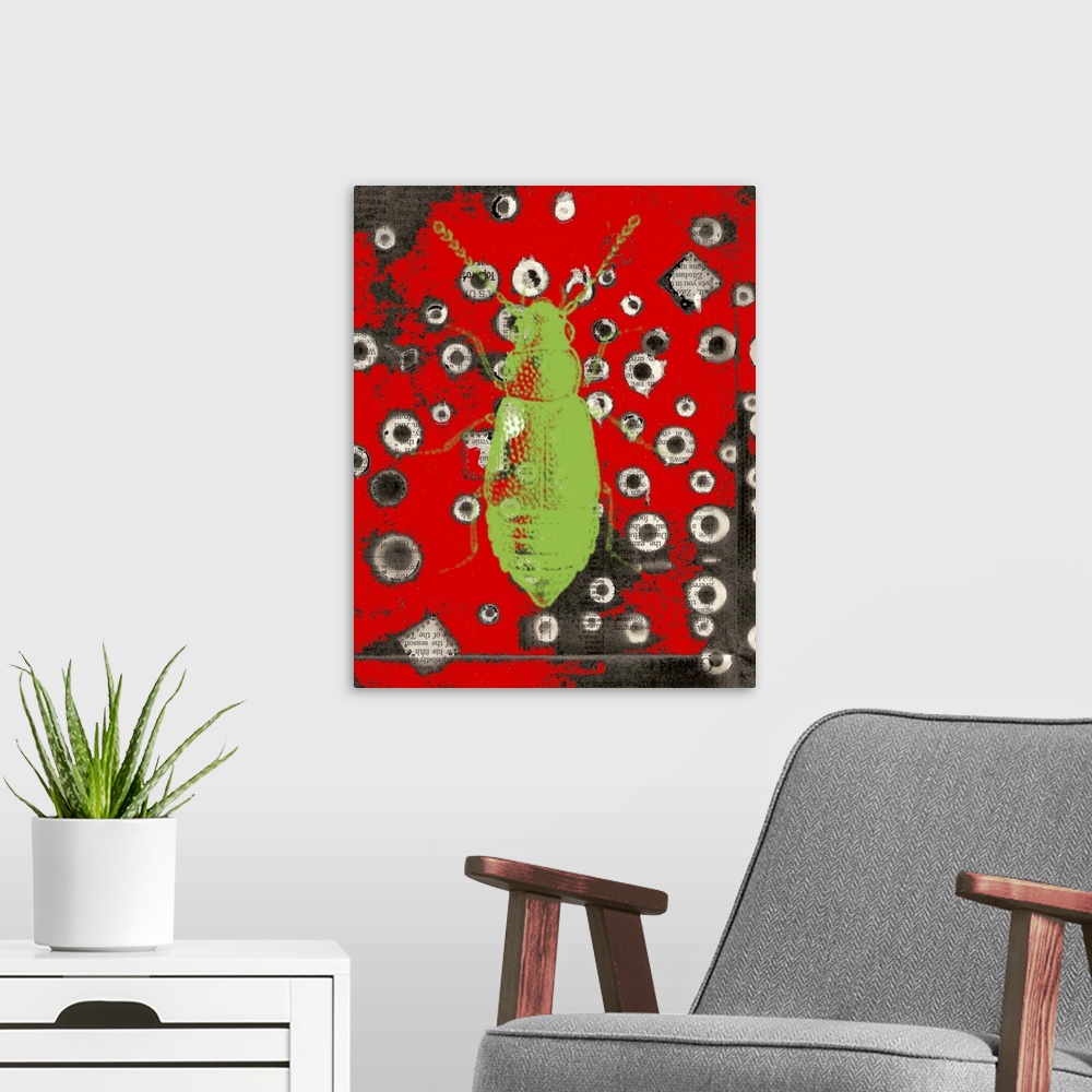 A modern room featuring This art print and print on demand canvas was created completely by accident when I ended up with...