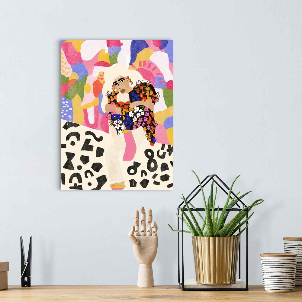 A bohemian room featuring Abstract Girl