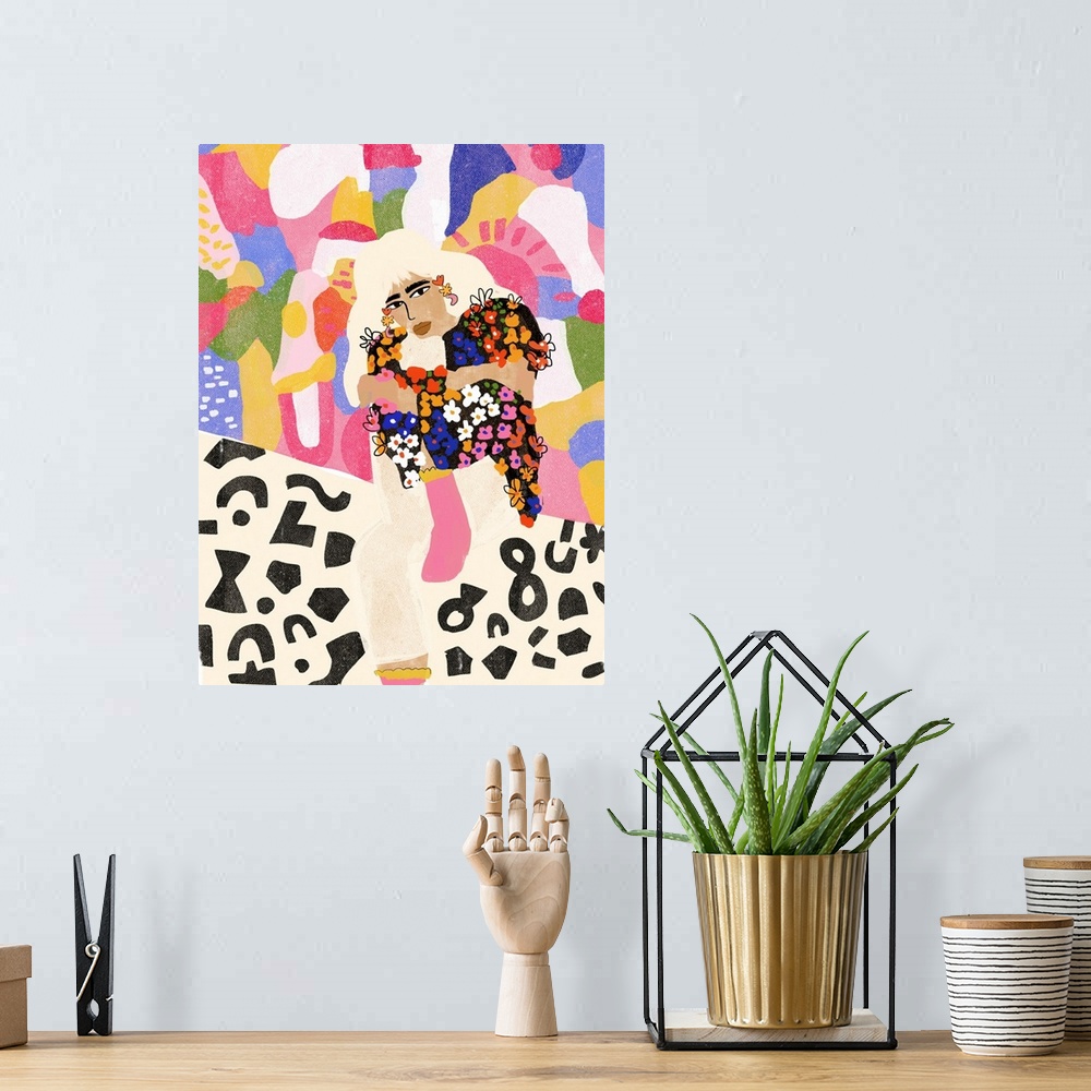 A bohemian room featuring Abstract Girl