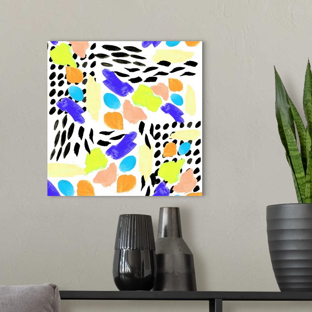 A modern room featuring Abstract Mania