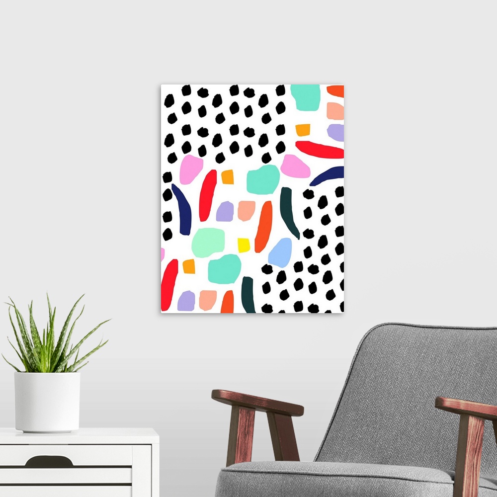 A modern room featuring Abstract Party Mix