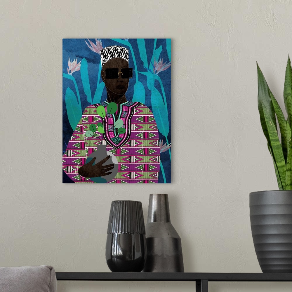 A modern room featuring Afro Pop King