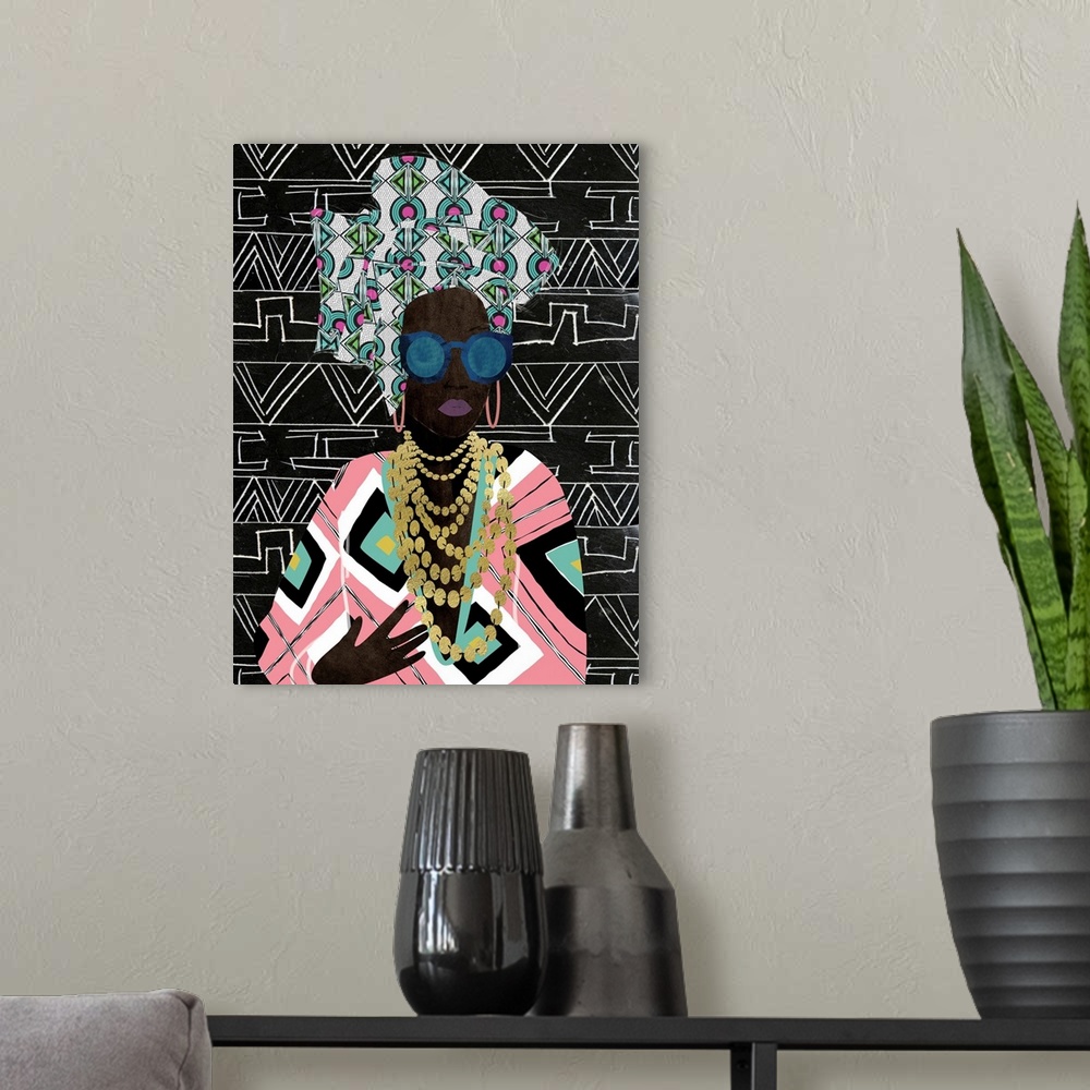 A modern room featuring Afro Pop Queen Fly