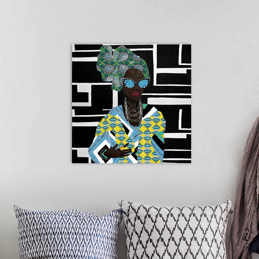 A bohemian room featuring Afro Pop Queen Geo