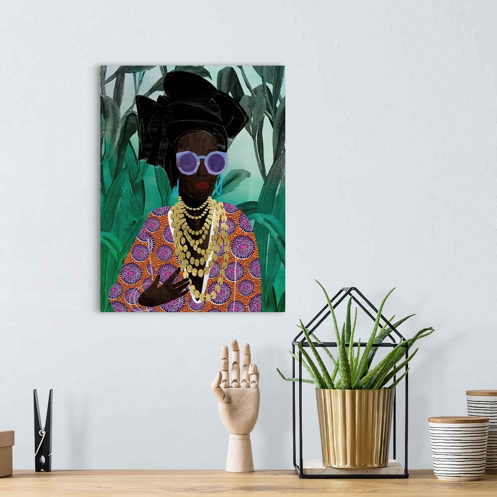A bohemian room featuring Afro Pop Queen Jungle