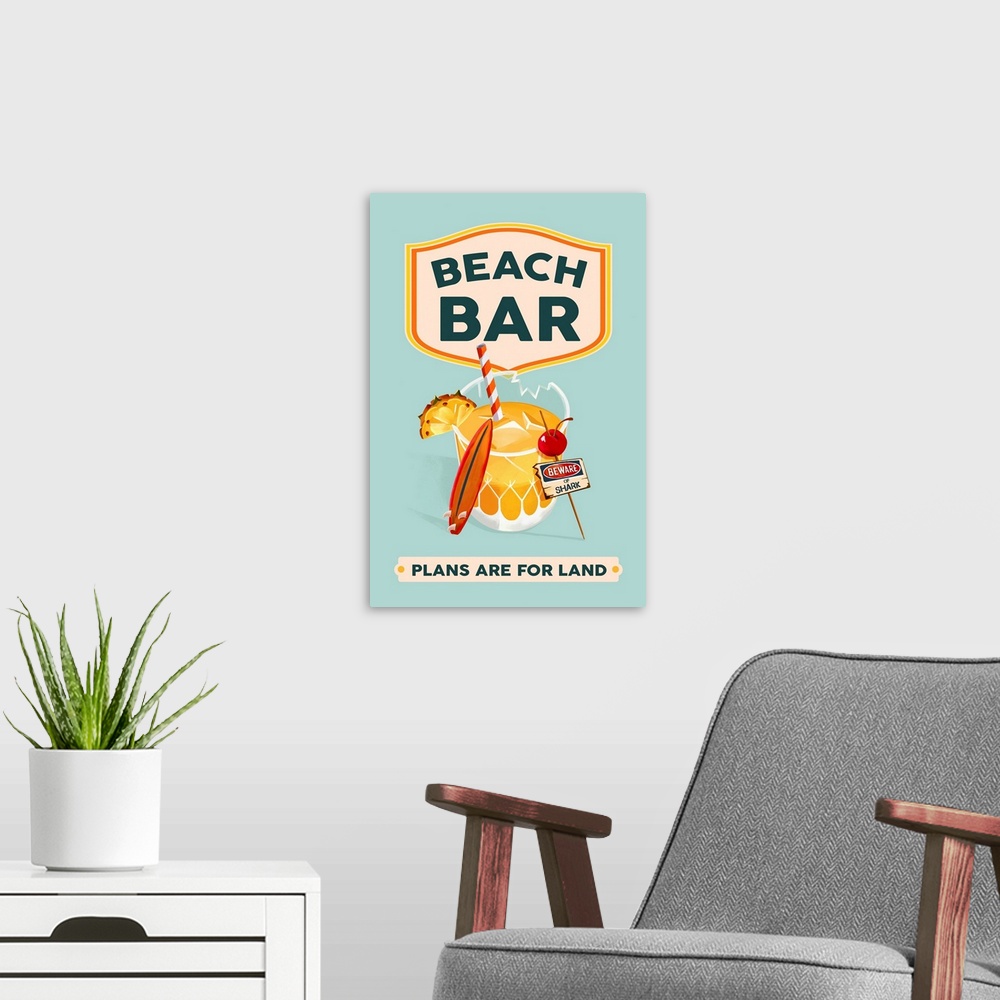 A modern room featuring Beach Bar