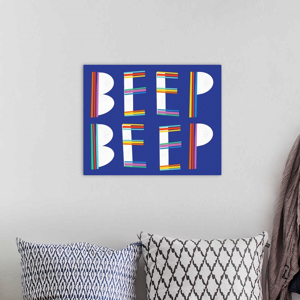 A bohemian room featuring Beep Beep - Beep Beep