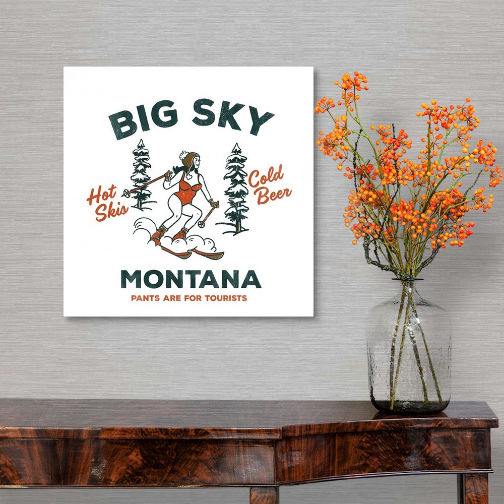 A traditional room featuring Big Sky Tourist