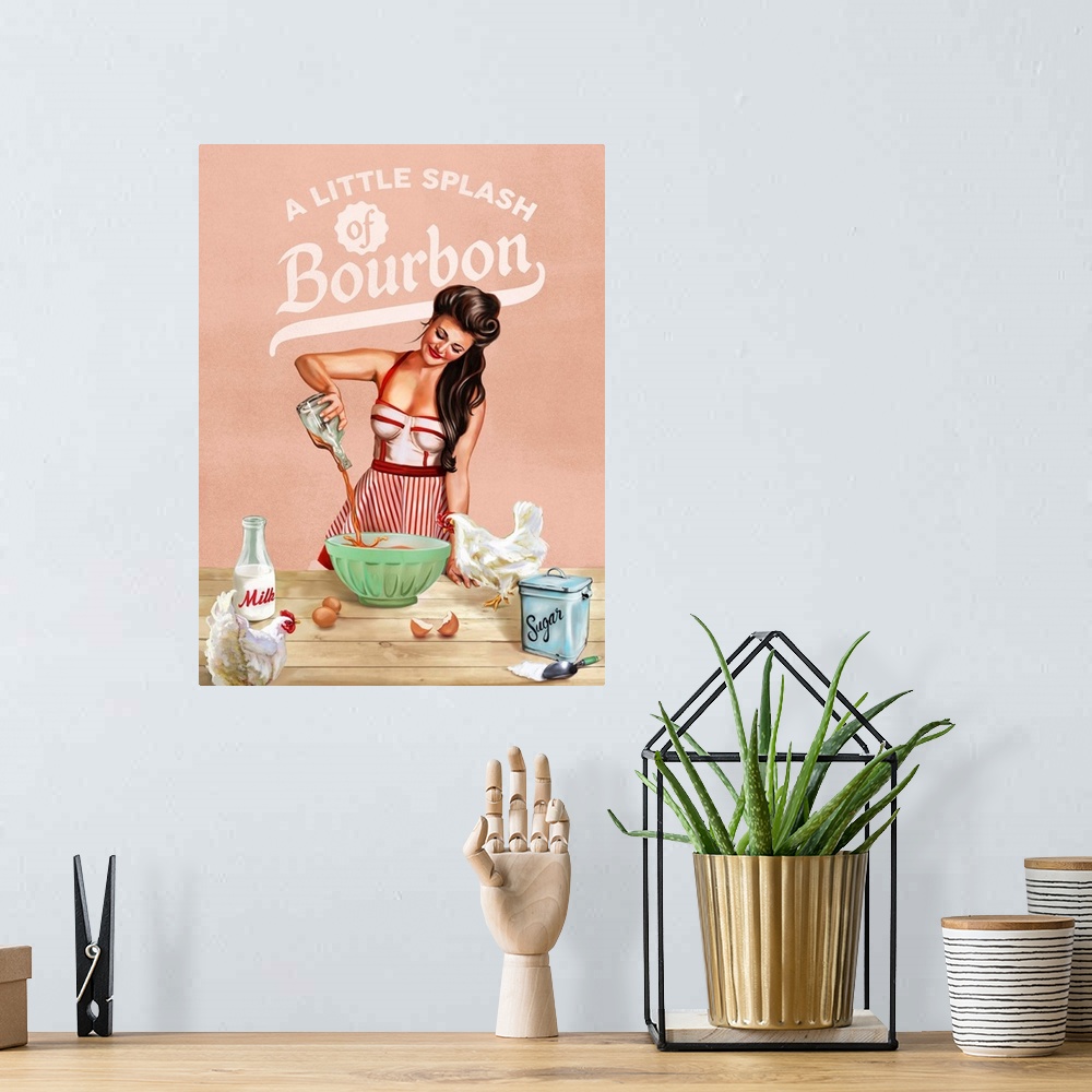 A bohemian room featuring Bourbon Chickens Pinup