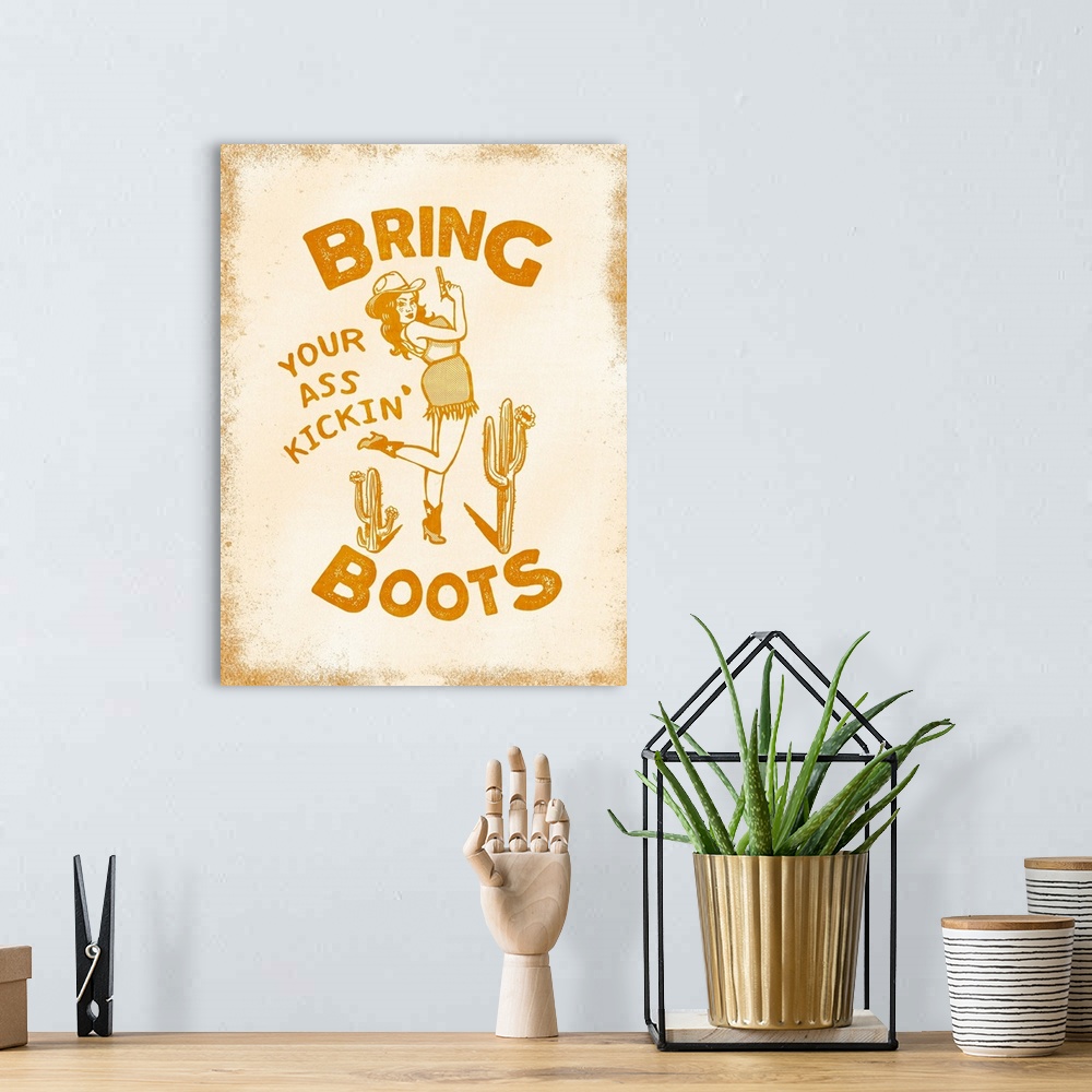 A bohemian room featuring Bring Your Boots
